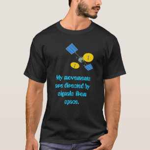 Geleid vanuit de ruimte t-shirt