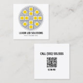 Geleide Douane QR Vierkante Visitekaartje (Voorkant / Achterkant)