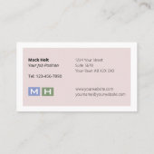 Geleide kloonblokken visitekaartje (Achterkant)