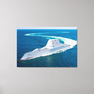 GELEIDE-RAKETVERNIETIGER – DDG-1000 32x48 Canvas Afdruk