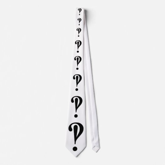 Geleidelijk groeiend Interrobang Stropdas (Voorkant)