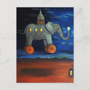 Geleidende lichten briefkaart