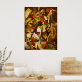 Gelephant door Mansa Pryor Poster (Keuken)