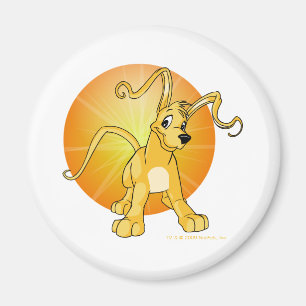 Gelert met geel afspeeltje magneet