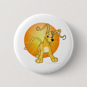 Gelert met geel afspeeltje ronde button 5,7 cm