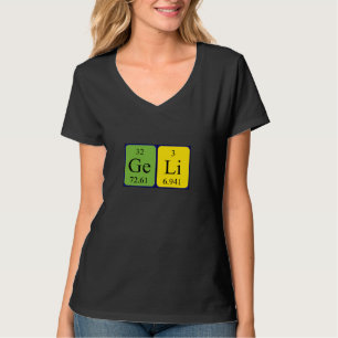 Geli periodieke tabelnaam shirt