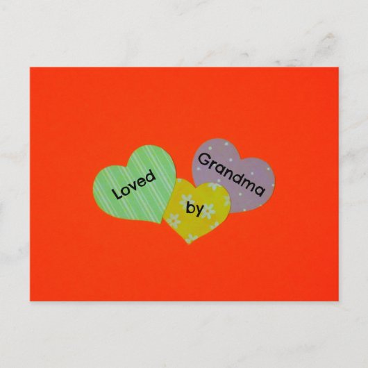 Geliefd bij oma briefkaart (Voorkant)