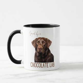 Geliefd Door Een Chocolade Lab Labrador Hond Moede Mok