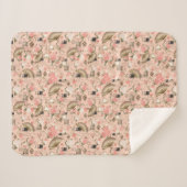 Geliefde Beginnings Sherpa Bloemen Deken (Voorkant (horizontaal))