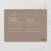 geliefde Bruidsdouche Briefkaart (Achterkant)