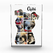 Geliefde, Familie Hond Keepsake Foto Collage Block (Voorkant)