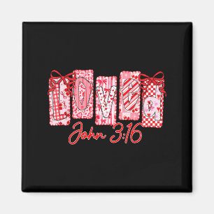 Geliefde John 3 16 Christelijke Liefdes Valentijns Magneet