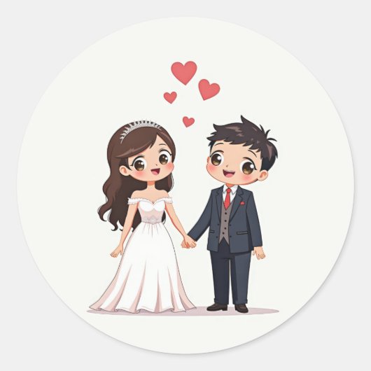 Geliefde Liefdes Koppel Stickers (Voorkant)