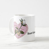 Geliefde Roos hart aangepaste mokken (Voorkant links)