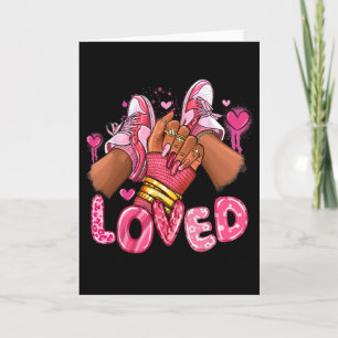 Geliefde Valentijnsdag Afro Sneakers Valentijn Vro Kaart