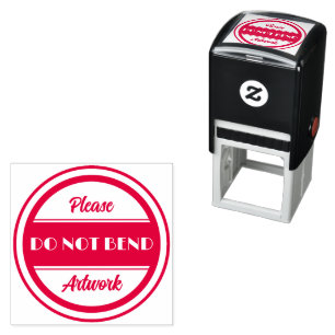 gelieve artwork NIET TE BUIGEN Zelfinktende Stempel