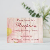 Gelieve bij ons te komen voor een receptie kaart (Staand voorkant)