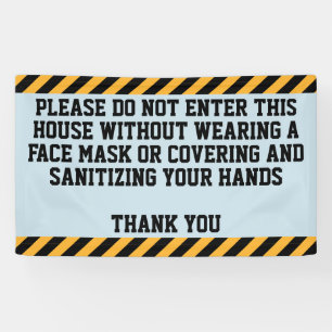 Gelieve een masker te Draag Spandoek