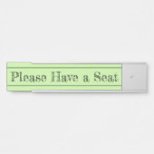 "Gelieve een stoel te hebben" Deurbordje (Voorkant)