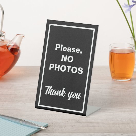 Gelieve geen foto's reclamebord met voetstuk (Insitu)