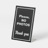 Gelieve geen foto's reclamebord met voetstuk (Voorkant)