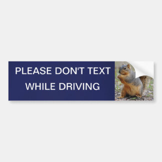 Gelieve geen tekst te schrijven bumpersticker