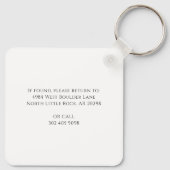 Gelieve het adres van de Autism-bewustwording van Sleutelhanger (Achterkant)