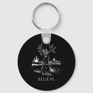 Gelieve Jackalope Cryptid Rabbit Bunny Apparel Sleutelhanger