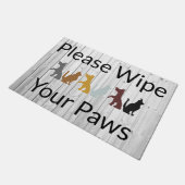 Gelieve je poten te wissen deurmat (Schuin)