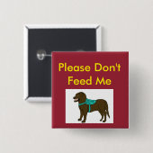 Gelieve mij SD te sturen Vierkante Button 5,1 Cm (Voorkant /achterkant)