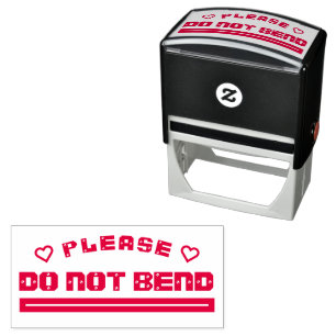 gelieve niet te vouwen zelfinktende stempel