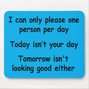 Gelieve slechts één persoon te verzoeken muismat
