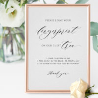 Gelieve te verlaten uw Vingerafdruk de Boom van de