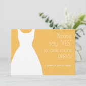 Gelieve te zeggen ja nog een dresse bruidsvoorstel kaart (Staand voorkant)
