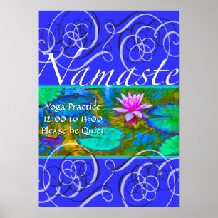 Gelieve te zijn stille Yoga Praktijk in de Studio  Poster