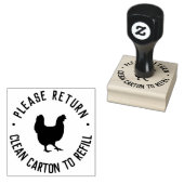 Gelieve terug te keren karton | Eieren Kartonnen s Rubberstempel (Gestempeld)