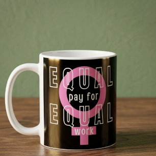 Gelijk loon voor gelijk werk Feministe Koffiemok