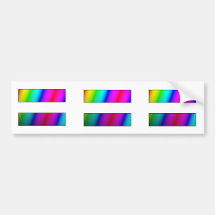 Gelijk. Punt. DRIE regenboog gelijkheidsstickers Bumpersticker