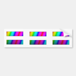 Gelijk.  Punt.  DRIE regenboog gelijkheidsstickers Bumpersticker