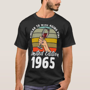 Gelijkaardig aan de wijnbouw in 1965, 57e retrofle t-shirt