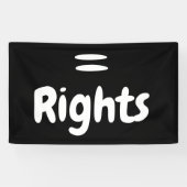 =(Gelijke behandeling) Rechten Spandoek (Horizontaal)