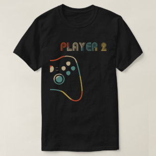 Gelijke Gamer Couple Player 1 Player 2 T-shirt