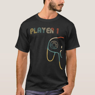 Gelijke Gamer Couple Player 1 Player 2 T-shirt