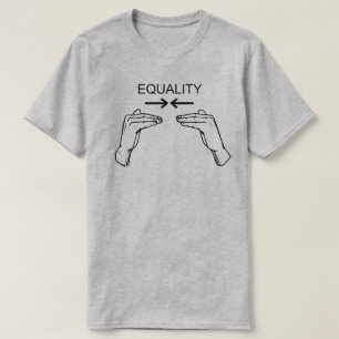 Gelijke kansen voor mannen en vrouwen t-shirt