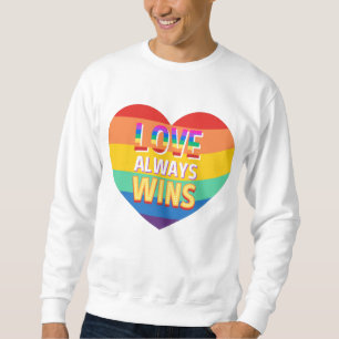 Gelijke liefde wint altijd. Rainboogkleur. Trui