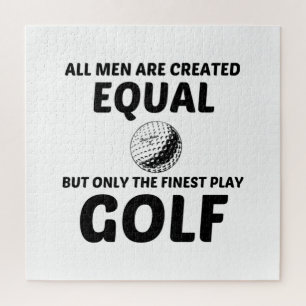 GELIJKE mannen CREËER, MAAR DE STERKSTE PLAY GOLF Legpuzzel