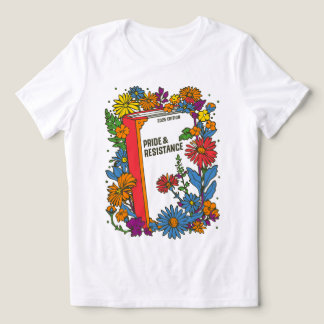 Gelijke rechten Boek Bloemen Weerstaan Feministisc Tri-Blend Shirt