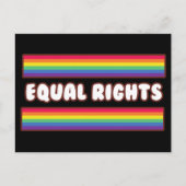 Gelijke rechten. LGBT+pride. Regenboogvlag Briefkaart (Voorkant)