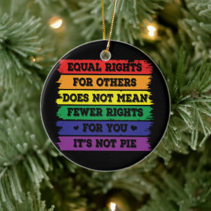 Gelijke rechten LGBTQ-rechten Pride Parade A Keramisch Ornament