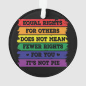 Gelijke rechten | LGBTQ-rechten | Pride Parade | A Ornament (achterkant)